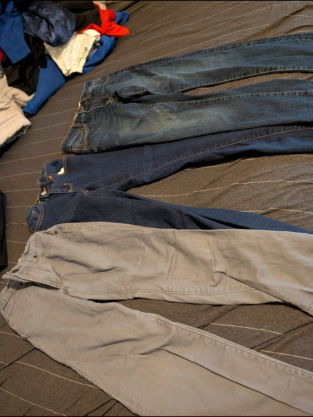 Boys Blue and Gray Jeans - Classic Straight Fit